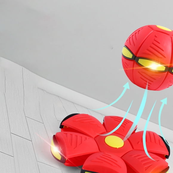 Bola de deformación, Bola de lanzamiento plano Platillo de descompresión Bola de juguete Luces Platillo Bola Respuesta rápida