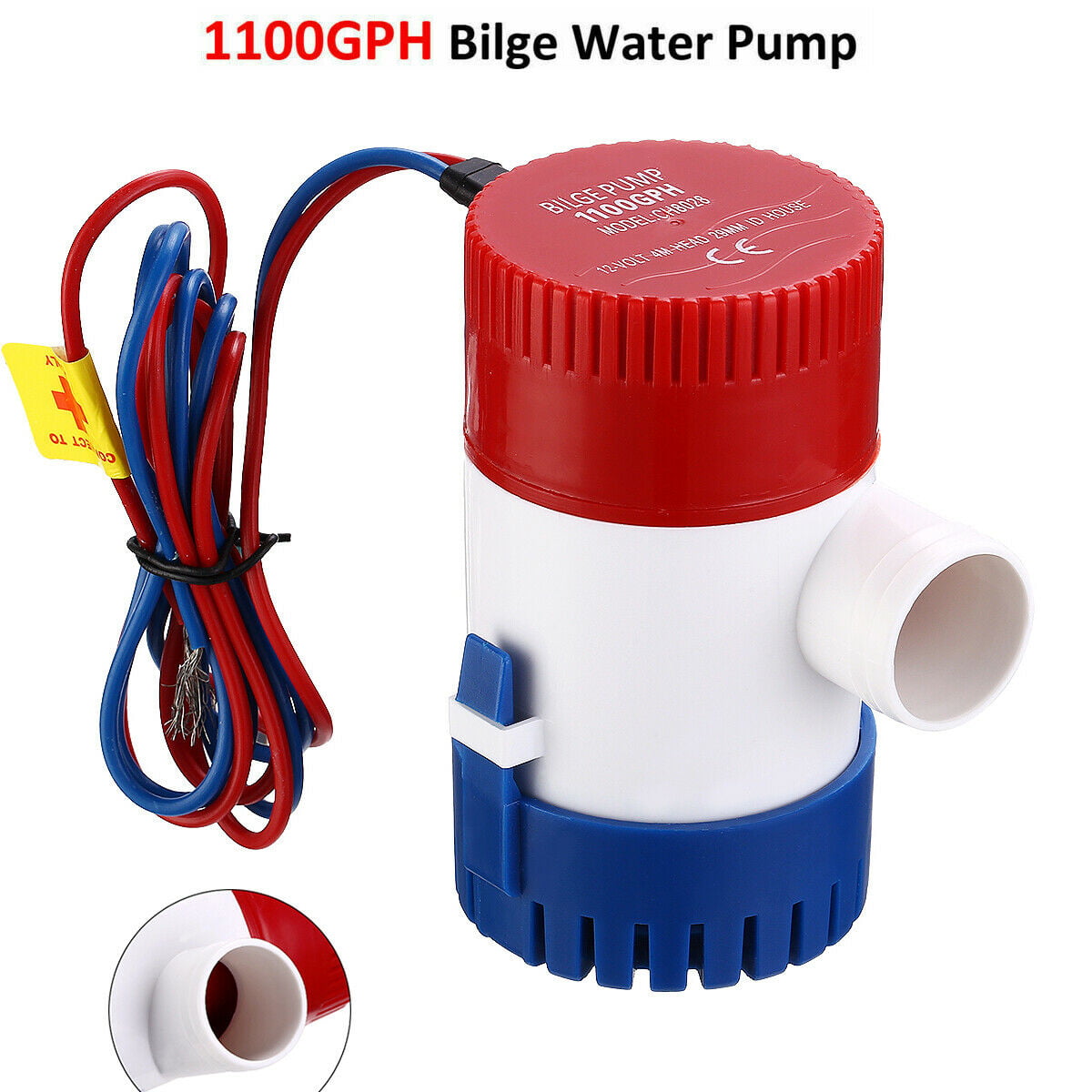 1100GPH 12V Boat Marine Submersible Bilge Sump Water Pump Switch For Boat Yacht 
