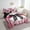 Black Pink, variant on Erosebridal Striped Bowknot Bed in a Bag Twin size, Blue Black Bed Set, Lace Bow Room Decor, Reversible 7 Pieces