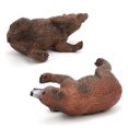 thumbnail image 3 of Modelo de simulación de oso pardo, adornos, decoración de escritorio, juguete educativo, 3 of 5