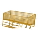 thumbnail image 1 of Cesta de pared colgante de alambre de metal resistente, organizador de cocina, cesta de almacenamiento rectangular S dorada con gancho, 1 of 8
