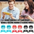 thumbnail image 2 of Racing Steering Wheel for Switch 2 Left Right Gamepad - Game Controller Accessory Kit - with 2 Wheels, 2 Grips, ABS Material-Black, 2 of 7