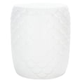 thumbnail image 2 of SAFAVIEH Julyvia Outdoor Patio Concrete Accent Stool, Ivory, 2 of 10