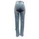 thumbnail image 4 of WILLBEST Pantalones Mujer Vaqueros de Mezclilla de Alta Elasticidad para Mujer Con Adornos de Perlas y Detalles Desgastados, Diseño de Pierna Ancha, Pantalones Casuales Cómodos para Uso Diario. Grande, 4 of 4