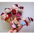 thumbnail image 4 of Juego de 6 uds de marionetas de dedo de Navidad, juguete interactivo familiar encantador de dibujos animados, juguete de dedo para niños, 4 of 5
