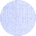 thumbnail image 1 of Ahgly Company Machine Washable Indoor Round Solid Blue Modern Area Rugs, 6' Round, 1 of 4