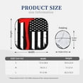 thumbnail image 3 of Balery Firefighters Usa Flag Black And White Flag Sun Shield 2 Pack For Car Front Windows Foldable Sun Visor Protector Blocks Max Uv Rays And Keeps Your Vehicle Cool For Most Sedans Suv Truck, 3 of 7