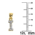 thumbnail image 2 of Precious Stars 14K Yellow Gold Cubic Zirconia Initial Letter 'I' Pendant with 22" Chain Necklace, 2 of 5