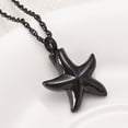 thumbnail image 6 of Starfish Memorial Jewelry Small Star Charm Cremation Urn Pendant Ashes Memorial Necklace Stainless Steel Urn Pendant, 6 of 6