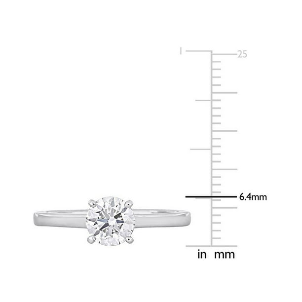 Platinum 1.00 ct diamond solitaire clearance ring