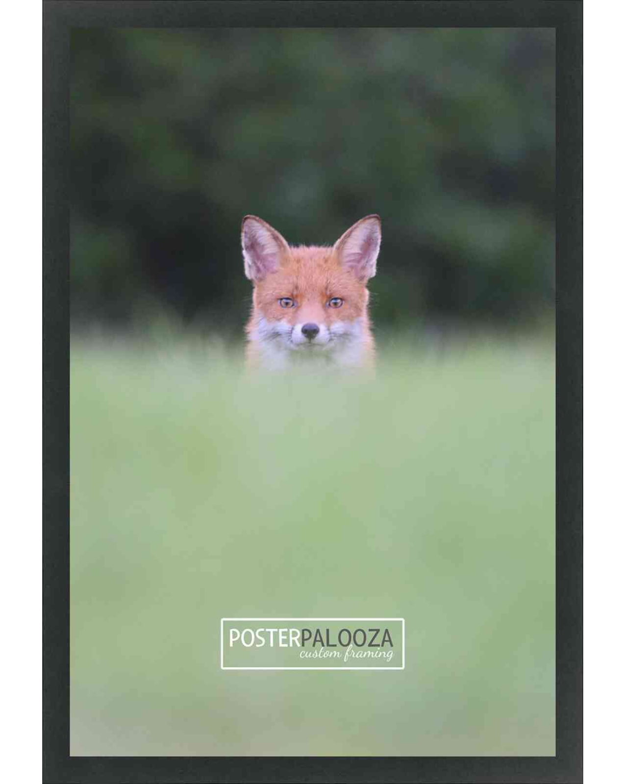 18x24 Black Wood Picture Frame - UV Acrylic, Foam Board Backing, Hanging Hardware