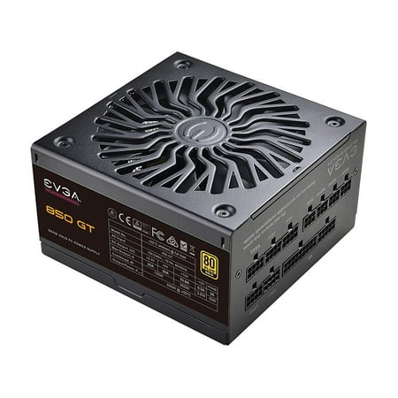 UPC: 0843368068080 | EVGA SuperNOVA 850 GT  80 Plus Gold 850W  Fully Modular  Auto Eco Mode with FDB Fan  7 Year Warranty  Includes Power ON Self Tester  Compact 150mm Size  Power Supply 220-GT-0850-Y1