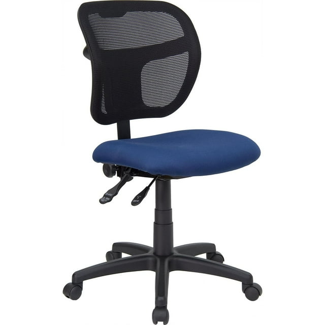 Mid-Back Navy Blue Mesh Swivel Task Office Chair with Back Height Adjustment