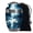 #2 Blue, variant on YATSKIA Blue Swirl memorial urn for adult human ashes male and female, burial urn large for ashes of women and men, (200 Cubic, Large 10 Inch)