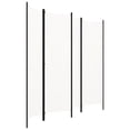 thumbnail image 5 of vidaXL 4-Panel Free Standing Fabric Folding Room Divider Screen White 200x180 cm, 5 of 5