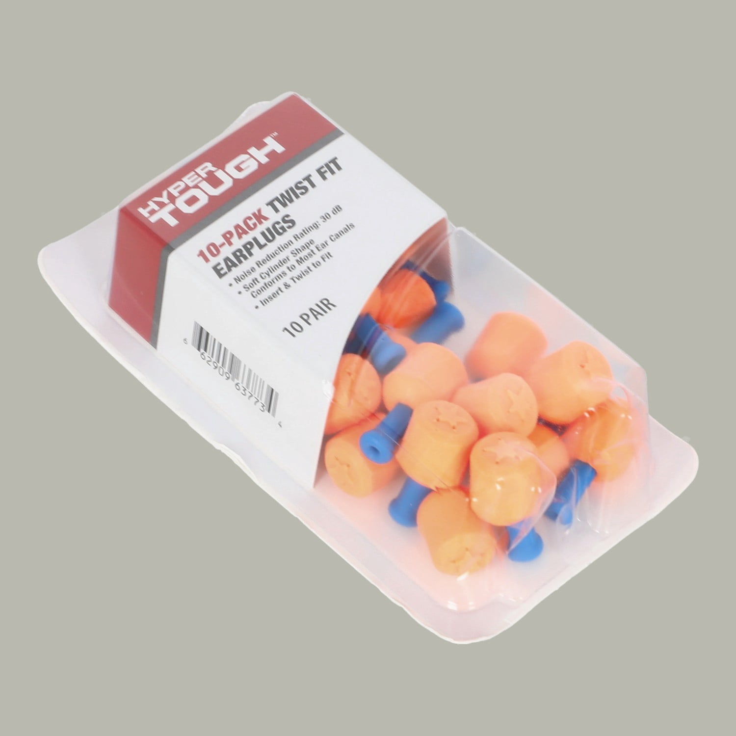Hyper Tough Twist Fit for Easy Insertion Hi Vis, Orange and Blue