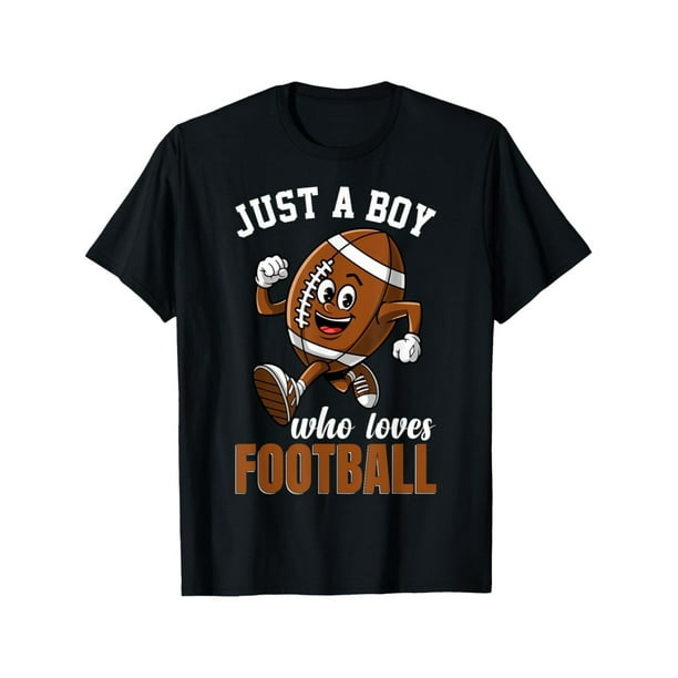 Field Dreams, Boys' Football Lover T-Shirt - Soft Cotton, Breathable & Comfortable Short Sleeve Tee with Fun Cartoon Design - Perfect Gift for Sports Fans
