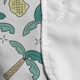 thumbnail image 4 of Tropical Microwave Oven Cover, Hand Drawn Palm Trees and Pineapples, Water Resistant Organizer with Pockets for Kitchen, 36" x 12", White Seafoam, by Ambesonne, 4 of 4