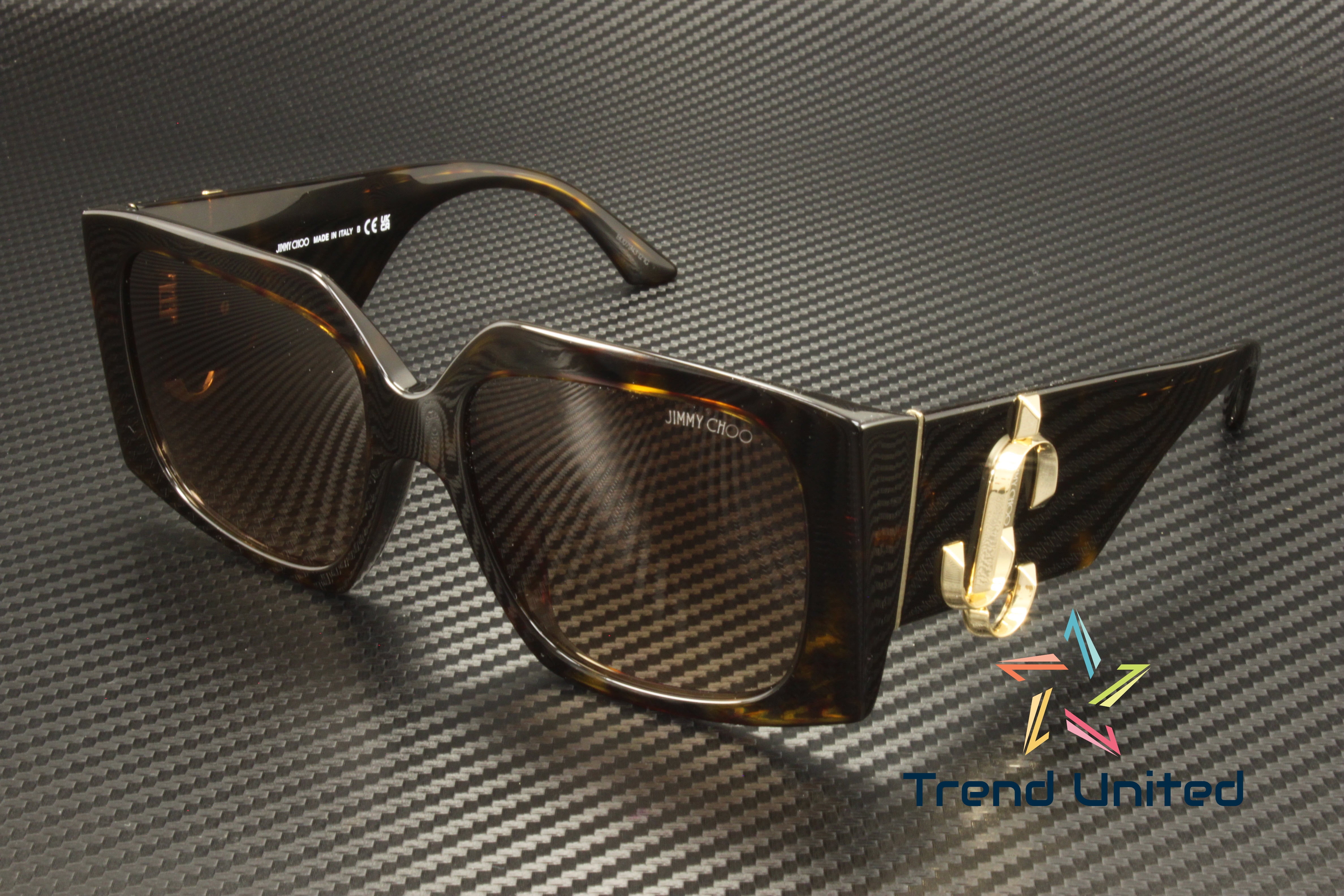 Jimmy Choo Rectangular Sunglasses Gaya 086HA Havana/Gold 54mm Jimmy Choo Sunglasses MANON-G-S 086/HA main image 3