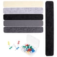thumbnail image 3 of 1 Set Bulletin Board Strips Felt Pin Board Bar Strips Bulletin Board for Offices Home Wall, 3 of 8