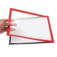 thumbnail image 4 of Uxcell 9.37" x 12.8" Magnetic Display Frame A4 Adhesive Magnetic Sign Holder Red 5 Pack, 4 of 6