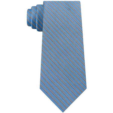 Calvin Klein Men's Slim Geometric Pinstripe Tie (Blue) - NEW