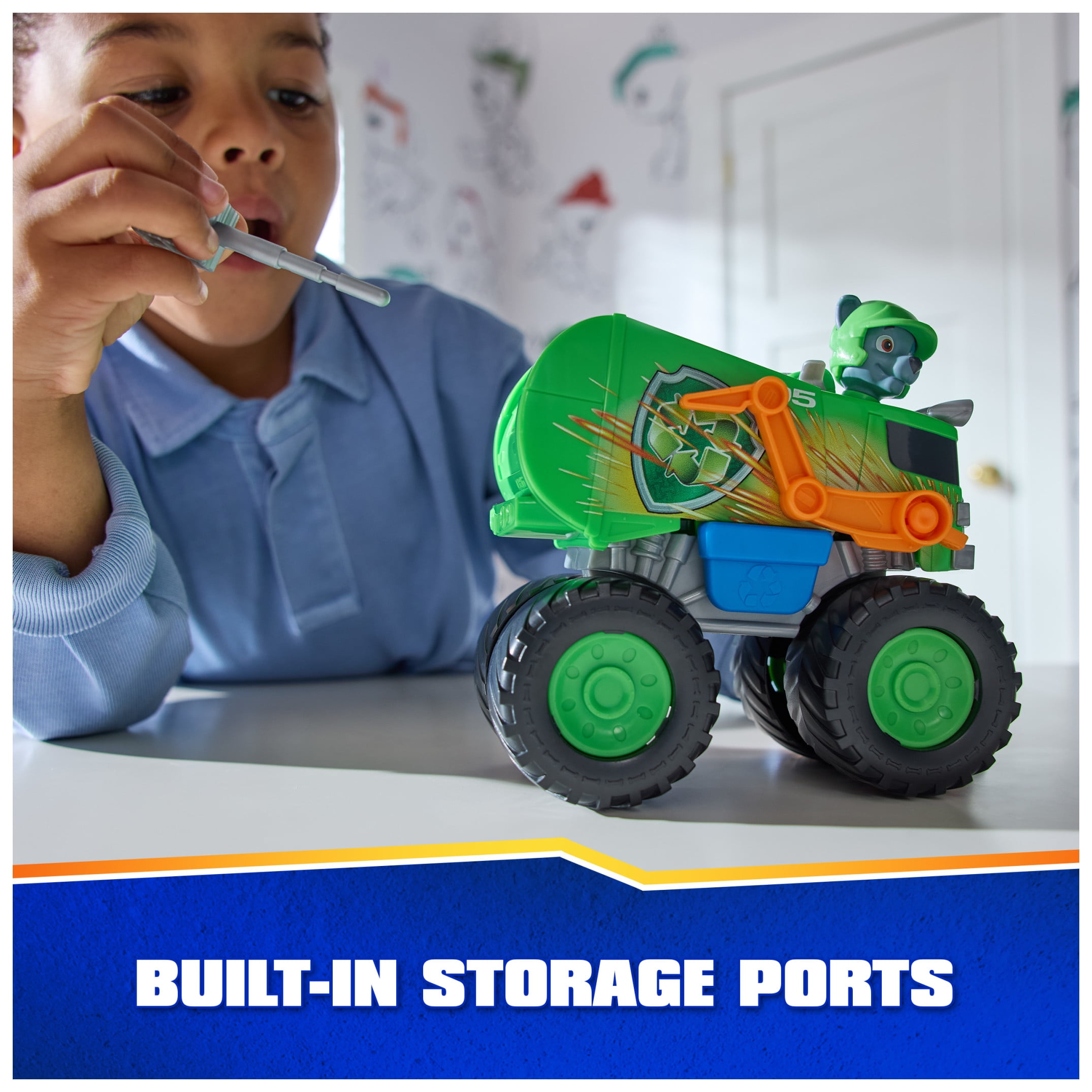 PAW Patrol: Rescue Wheels Rocky’s Recycle Truck with 2.5" Action Figure