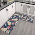 thumbnail image 2 of Golden Retriever and Pioneer Flower Kitchen Rugs Sets Of 2,Anti Fatigue Kitchen Mat Rugs Non Slip Washable,Decorative Kitchen Floor Mats for Kitchen,Sink,Laundry,17"x30"+17"x47", 2 of 7