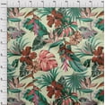 thumbnail image 4 of oneOone Viscose Chiffon Beige Fabric Floral & Leaves Sewing Craft Projects Fabric Prints By Yard 42 Inch Wide, 4 of 6
