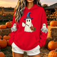 thumbnail image 2 of Jsaierl Halloween Sweatshirts Women Plus Size Ghost Graphic Pullover Hoodies Fall Holiday Long Sleeve Sweater Tops Halloween Costumes, Sizes S-2XL, 2 of 6