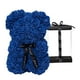 thumbnail image 2 of Oso de peluche con forma de rosa, ideal como decoración para aniversarios, fiestas, bodas, flores artificiales con caja de regalo para esposa y novia. Azul oscuro, 2 of 9