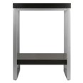 thumbnail image 4 of Pemberly Row Contemporary Metal End Table with Enamel Steel Tube in Espresso, 4 of 6