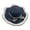 Navy Blue, variant on Visland Summer Ladies Fashion Solid Color Perspective Mesh Stitching Knitted Hat Bow Decoration Sun Hat Outdoor Sun Hat