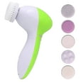 thumbnail image 2 of 5 in 1 Facial cleansing brush- waterproof face spin brush set, deep cleansing, gentle exfoliating, removing blackheads, massaging, face and body Green, 2 of 6