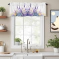 thumbnail image 2 of Spring Flowers Valance Curtain Idyllic Purple Lavender Window Valances Rod Pocket Short Curtains Window Treatments for Kitchen Bedroom Bathroom Laundry 56" x 16", 2 of 9