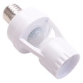 thumbnail image 2 of 2PCS AC110-220V 360Degree Pir Induction Motion Sensor IR Infrared Human E27 Plug Socket Switch Base Led Bulb Lamp Holder,2 * Infrared motion sensor holder,White, 2 of 9