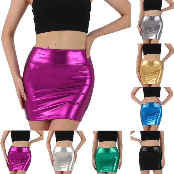 Hrsba Bodycon Skirts for Women, Womens Summer Solid Color High Waist Slim Fit Wrap Bodycon Casual Skirt