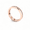 Rose Gold, variant on Round Diamond Gold Plated Eternity Band Ring