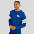 thumbnail image 4 of Men's Darius Rucker Collection by Fanatics Royal Kentucky Wildcats Waffle-Knit Raglan Long Sleeve Henley T-Shirt, 4 of 6