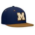 thumbnail image 3 of Men's Fanatics Navy/Brown Michigan Wolverines NoBo Fitted Hat, 3 of 4