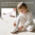 thumbnail image 5 of STQ School Shoes for Girls Toddler Mary Jane Comfortable Dress Shoe Cute Non-Slip Ballet Flats for Church Wedding Part Lightweight Wide Toe Box Footwear White Toddler 5, 5 of 9