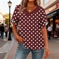 thumbnail image 7 of Neewe Womens Tops Basic Summer Printed T Shirts Short Sleeve Dressy Casual Loose Fit Cute Tee Clothes Trendy Fashion Outfits, 7 of 7