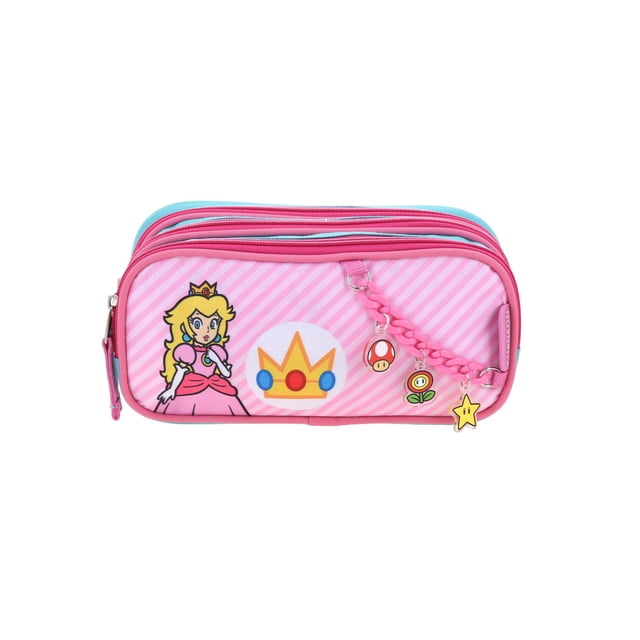 Lapicera Triple Estuche Escolar Chenson Super Mario Bros Peach TUCH MB71147-T