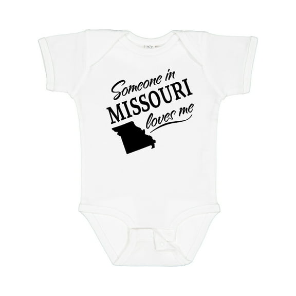 Inktastic Someone in Missouri Loves Me Boys or Girls Baby Bodysuit