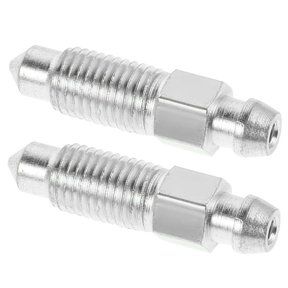 2 Pcs Crutch Anti-slip Pads Bleed Screw 3.20X0.90X0.90CM Silver