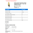 thumbnail image 2 of Engine Coolant Temperature Switch - Compatible with 1984 - 1985, 1988 - 1999 Isuzu Trooper 1989 1990 1991 1992 1993 1994 1995 1996 1997 1998, 2 of 2