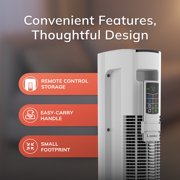 Lasko 42 1500W All Season Tower Fan & Space Heater with Timer and Remote, White, FH500