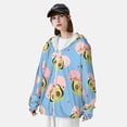 thumbnail image 3 of Kdxio Avocado Lovers Print Women Men Sun Protection UPF 50+ Jackets Zip Up Long Sleeve Hoodie Hiking Lightweight with Pockets, 3 of 7