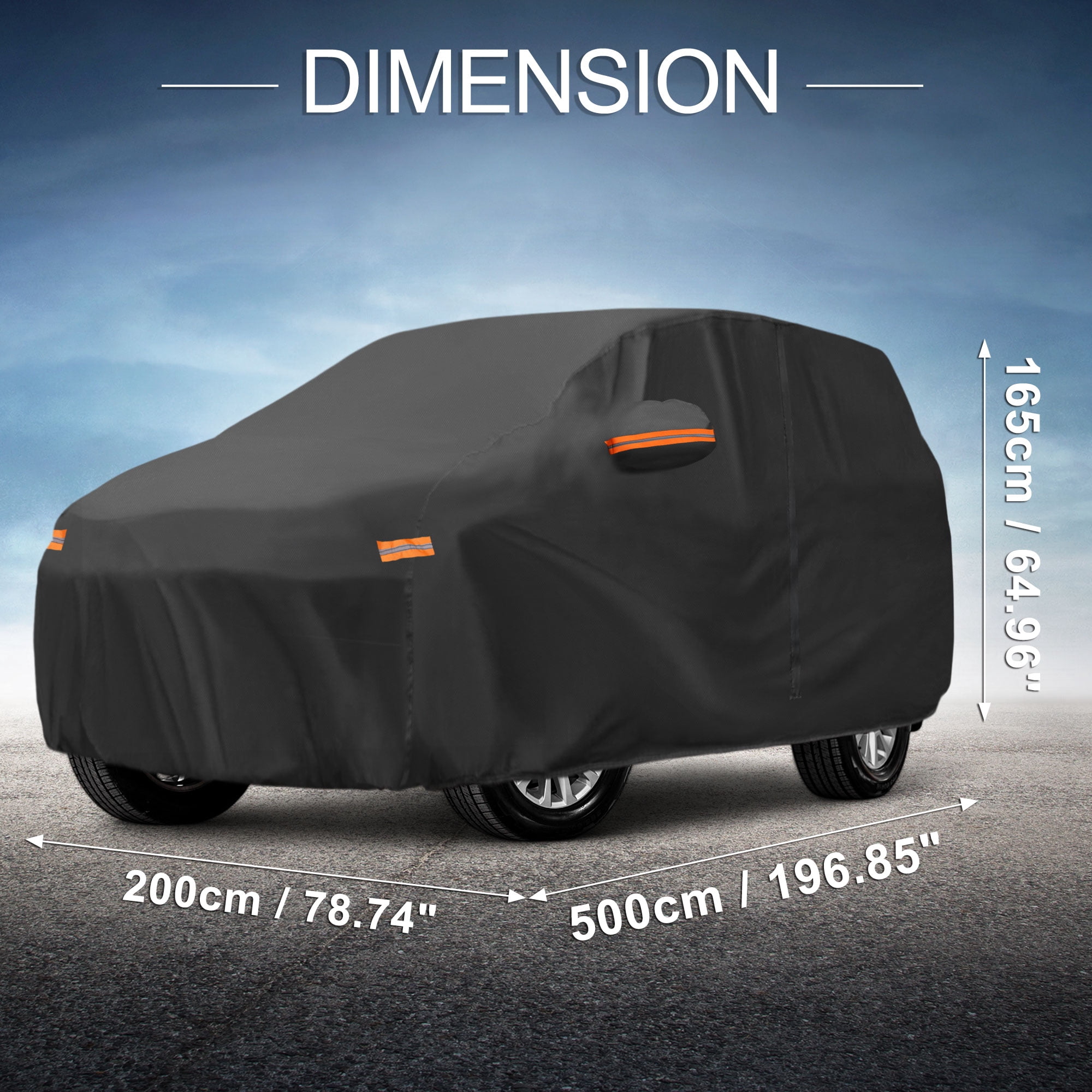 Unique Bargains 210D-PU Car Cover for Toyota Land Cruiser
