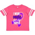 thumbnail image 3 of Inktastic I Wear Purple for My Yaya Pancreatic Cancer Awareness Boys or Girls Toddler T-Shirt, 3 of 5